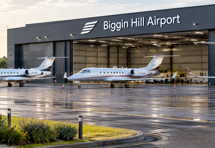 Development placeholder for chauffeur departure travel connected with Biggin Hill Airport