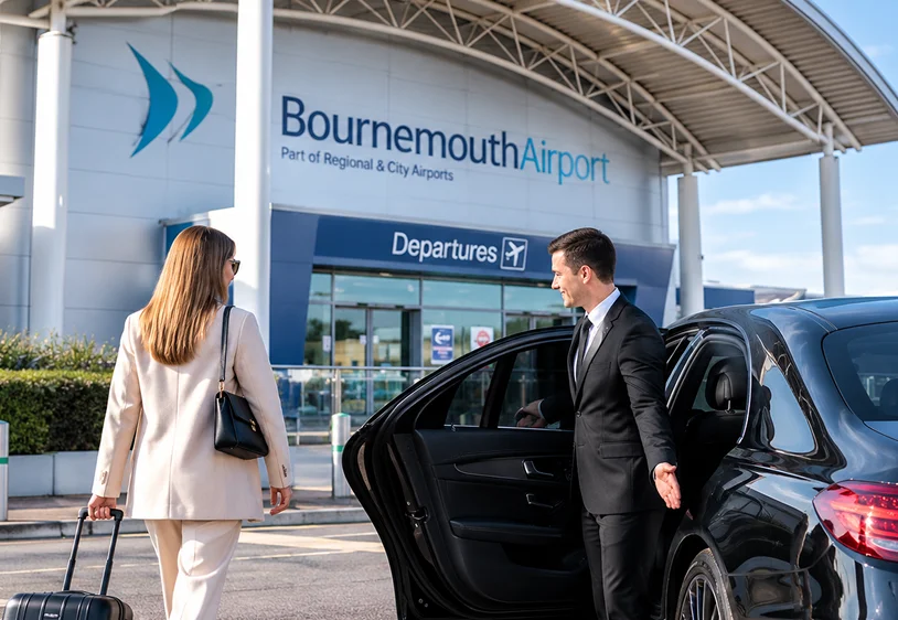 Development placeholder for chauffeur departure travel connected with Bournemouth airport/
