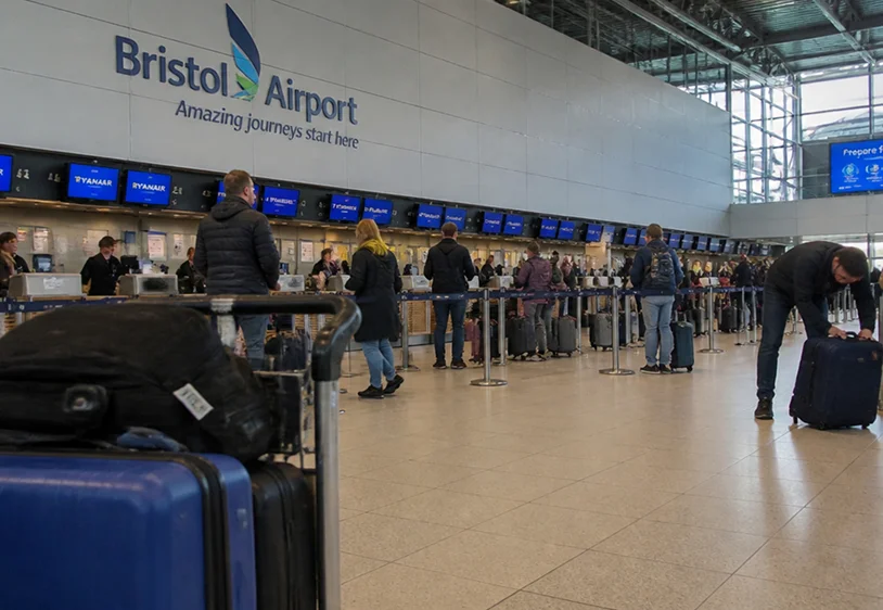 Development placeholder for chauffeur departure travel connected with Bristol Airport
