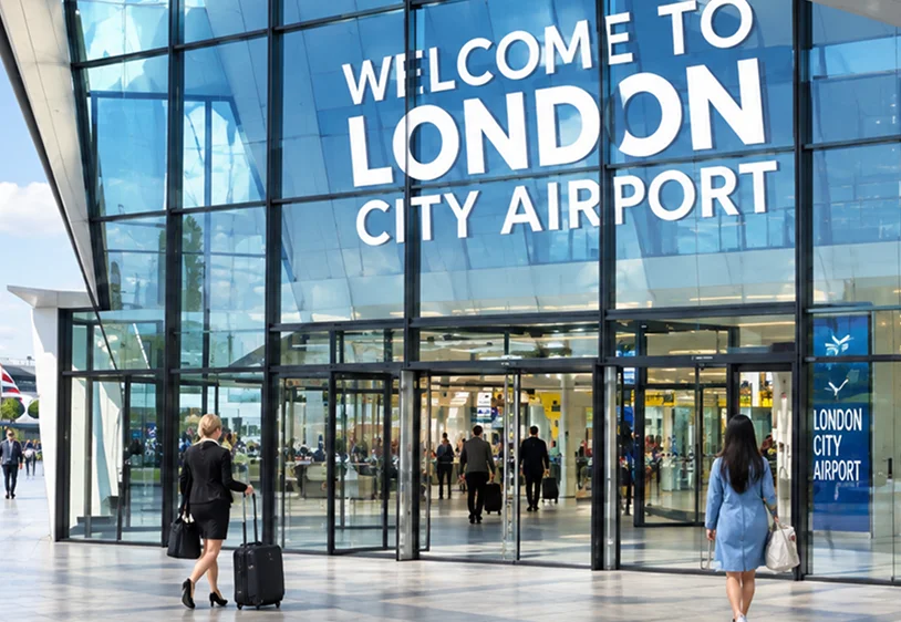 Development placeholder for chauffeur departure travel connected with London City Airport