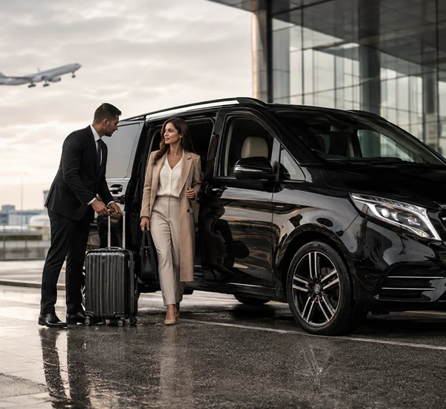 Airport chauffeur travel design placeholder
