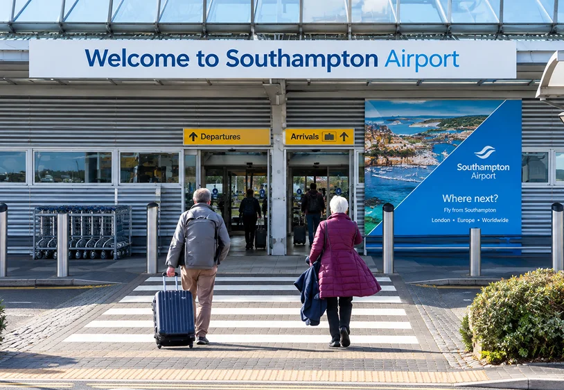Development placeholder for chauffeur departure travel connected with Southampton Airport