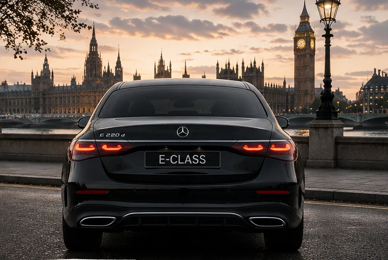 Mercedes-Benz E-Class interior for comfortable chauffeur travel