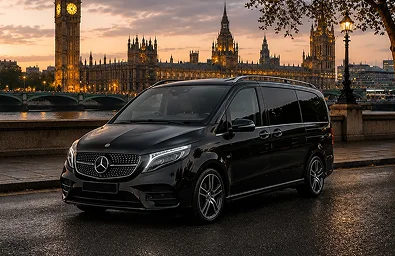 Mercedes-Benz V-Class chauffeur vehicle for Gatwick Airport transfers