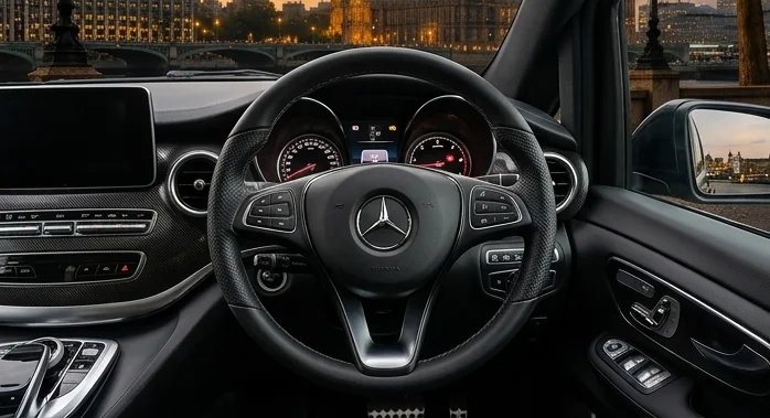 Mercedes-Benz V-Class chauffeur vehicle cabin