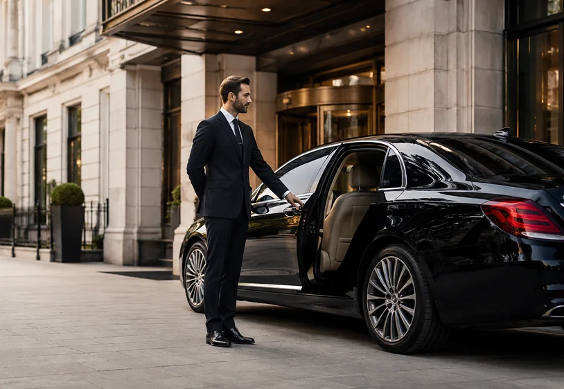 Luxury vehicle for professional chauffeur travel