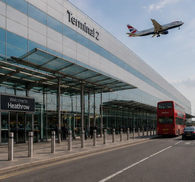 Professional chauffeur providing Heathrow Airport transfer
