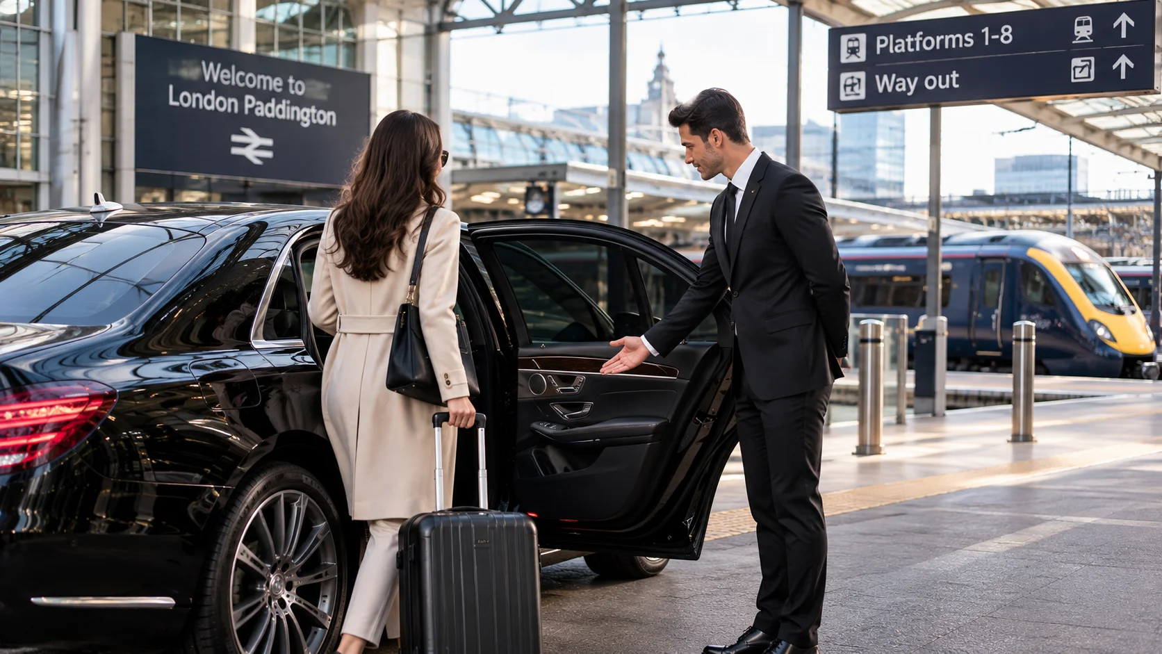 Professional rail station chauffeur transfers in the United Kingdom